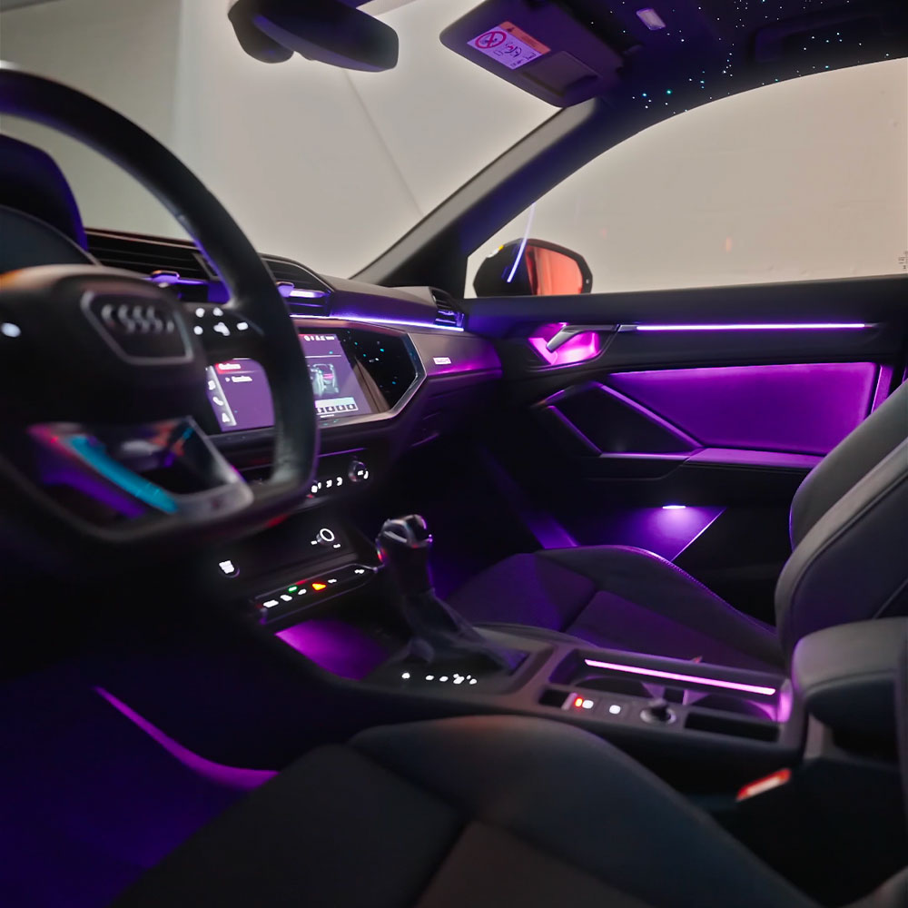 Éclairage d'ambiance du tableau de bord Audi Q3