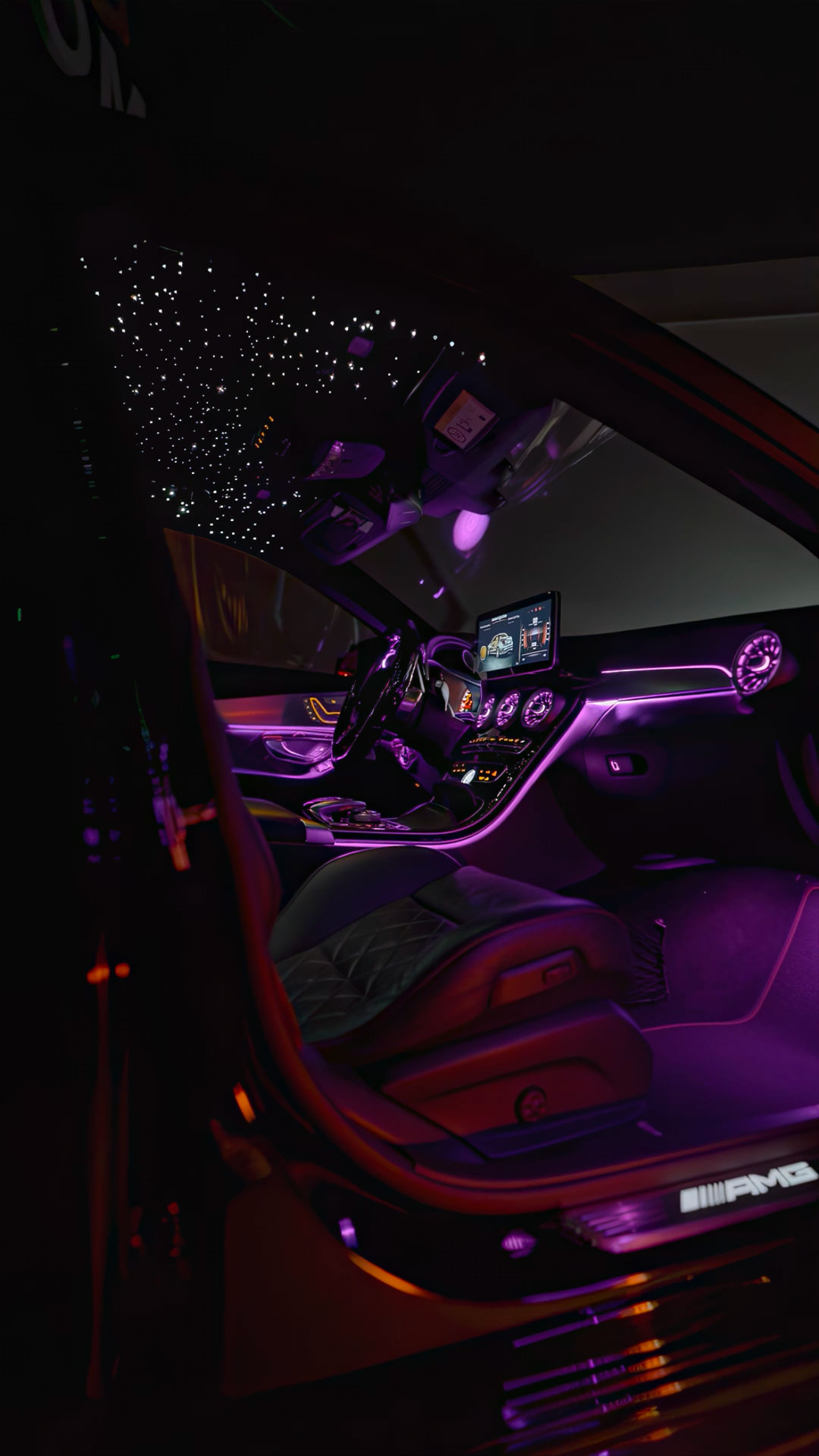 Éclairage ambiance Mercedes GLC et Classe C