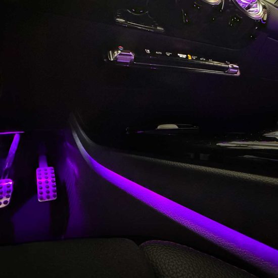 Éclairage console centrale Mercedes Classe A