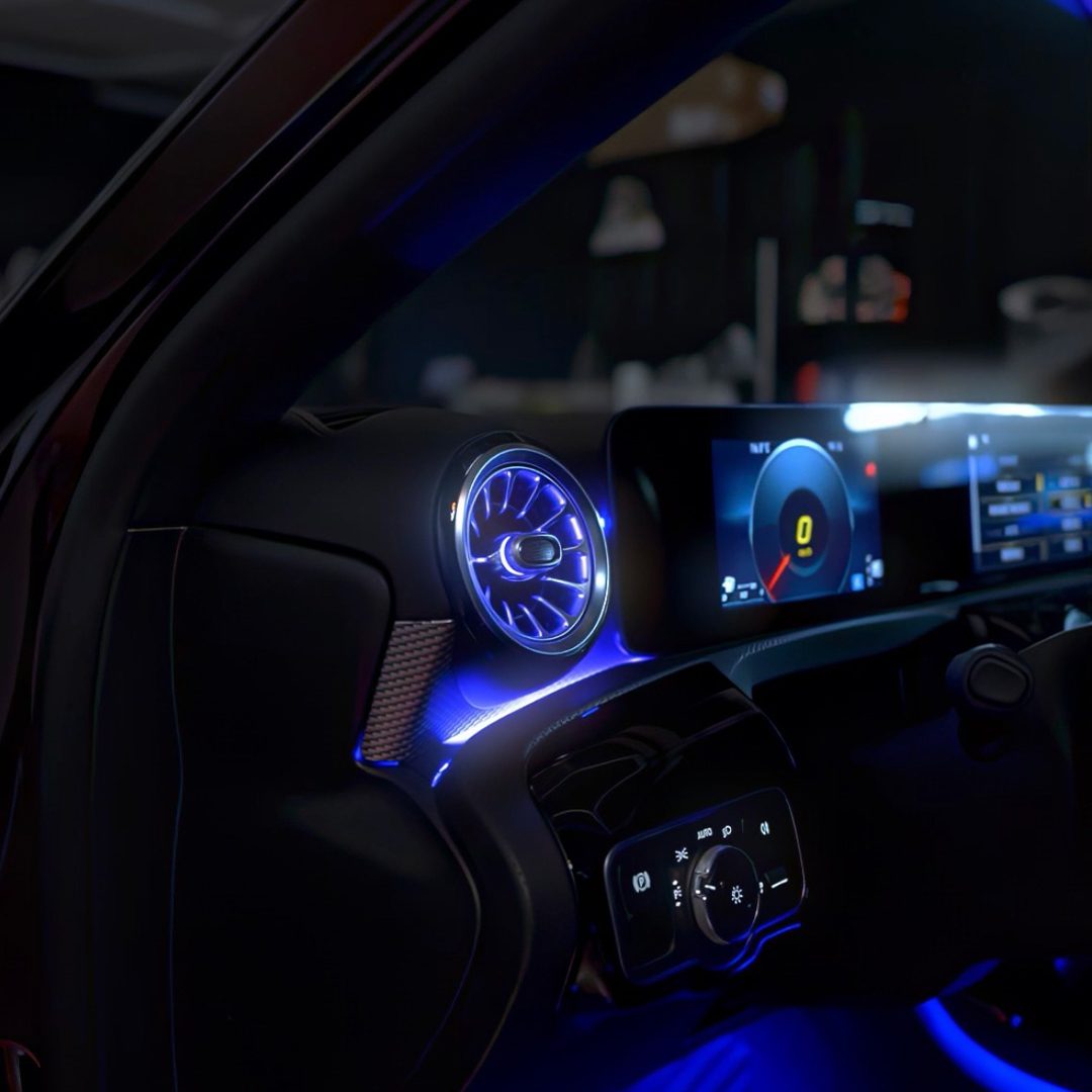 Buse d'aération led Mercedes classe A