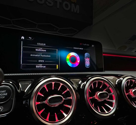 MBUX Led ambiance Mercedes Classe A
